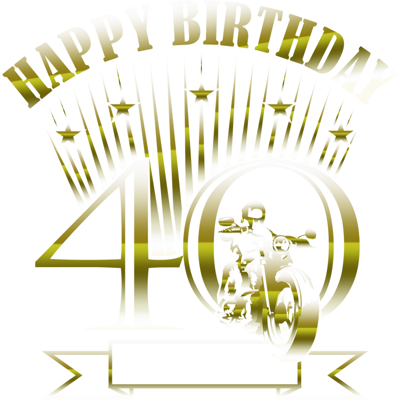 Motorradfahrer 40.Geburtstag Motorradfahrer 40.Geburtstag