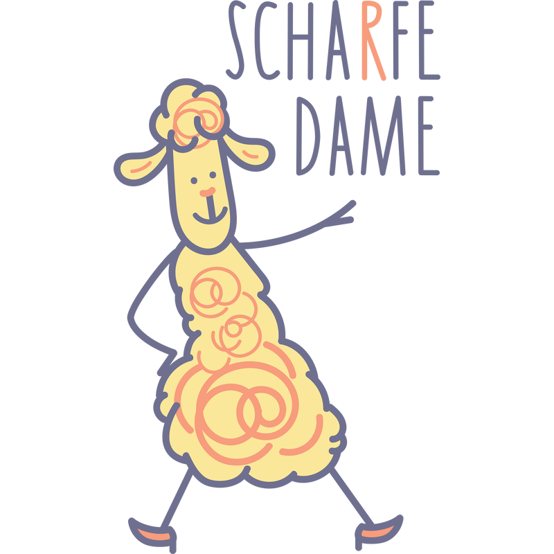 Lustige Schaf Frau Lustige Schaf Frau