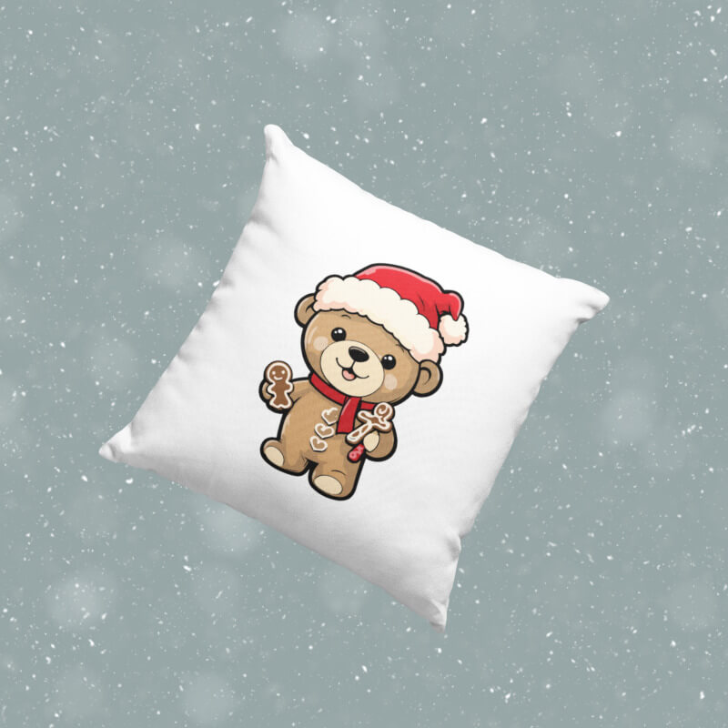 Bedrucktes Kissen zu Weihnachten