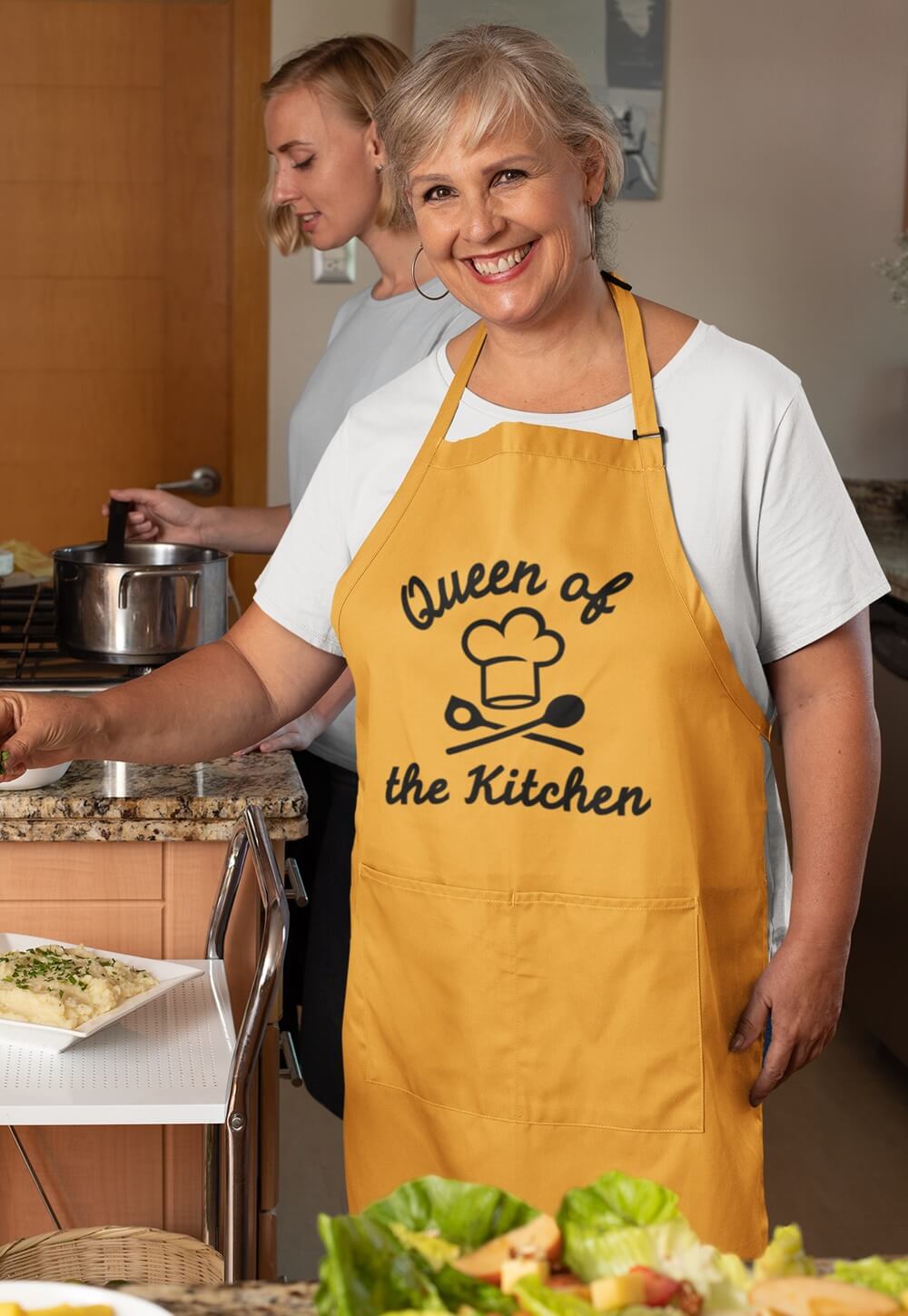 Kochschürze für Frauen mit Logo Aufdruck