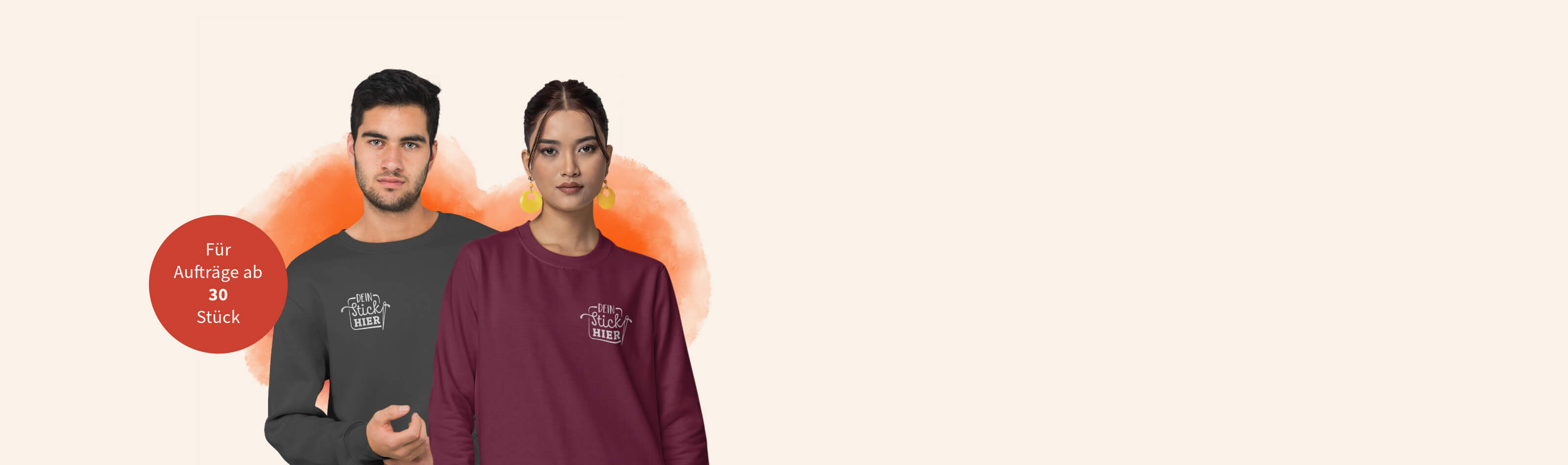 Sweatshirts hochwertig besticken