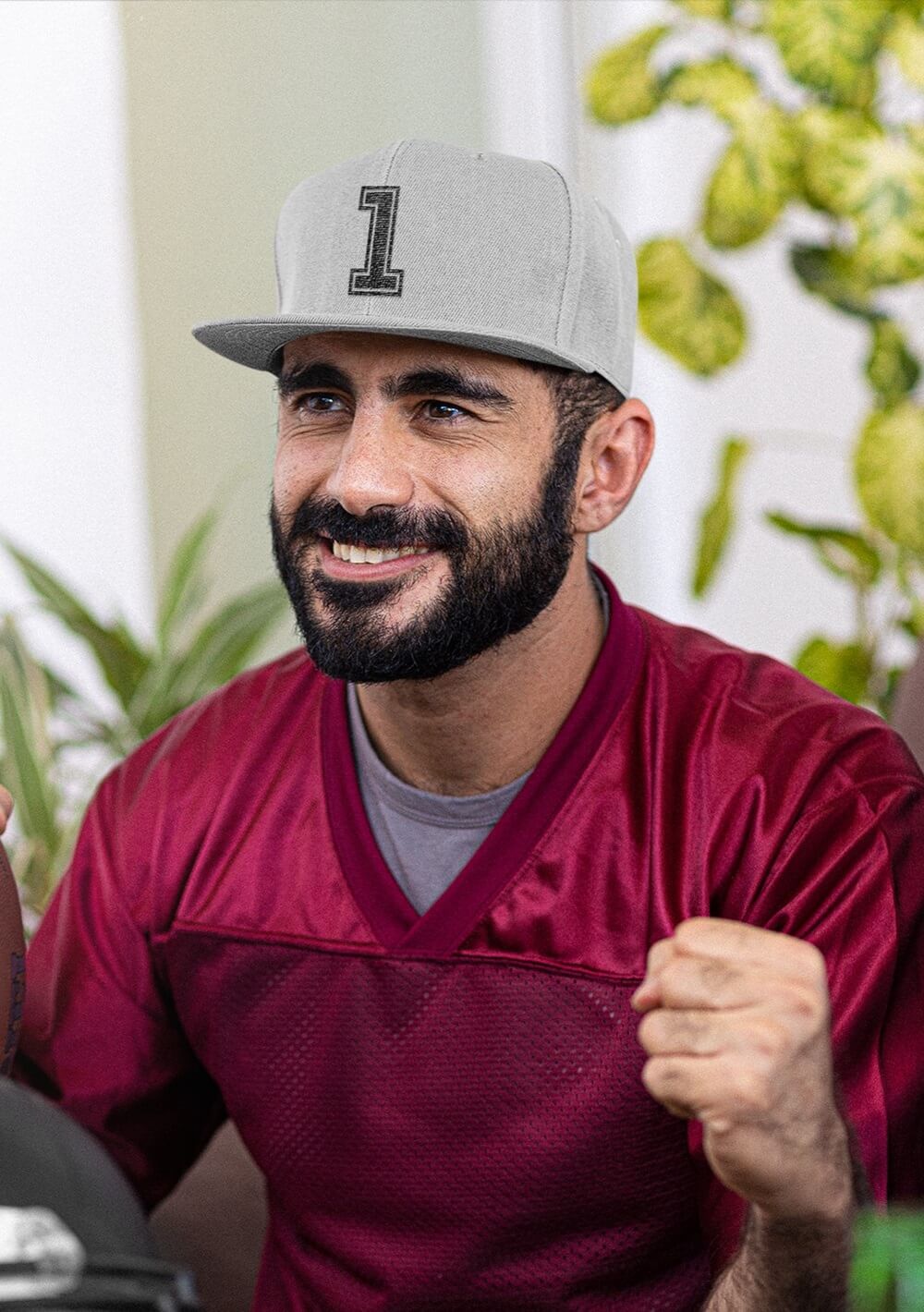Flatpeak Snapback Cap mit Bedruckung