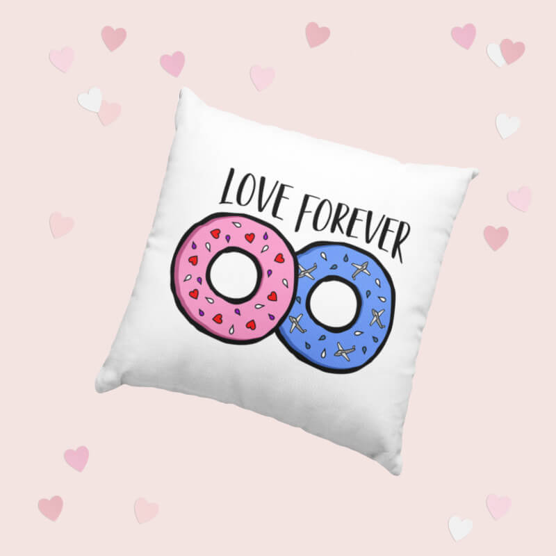 Kissen bedrucken - Geschenk zum Valentinstag