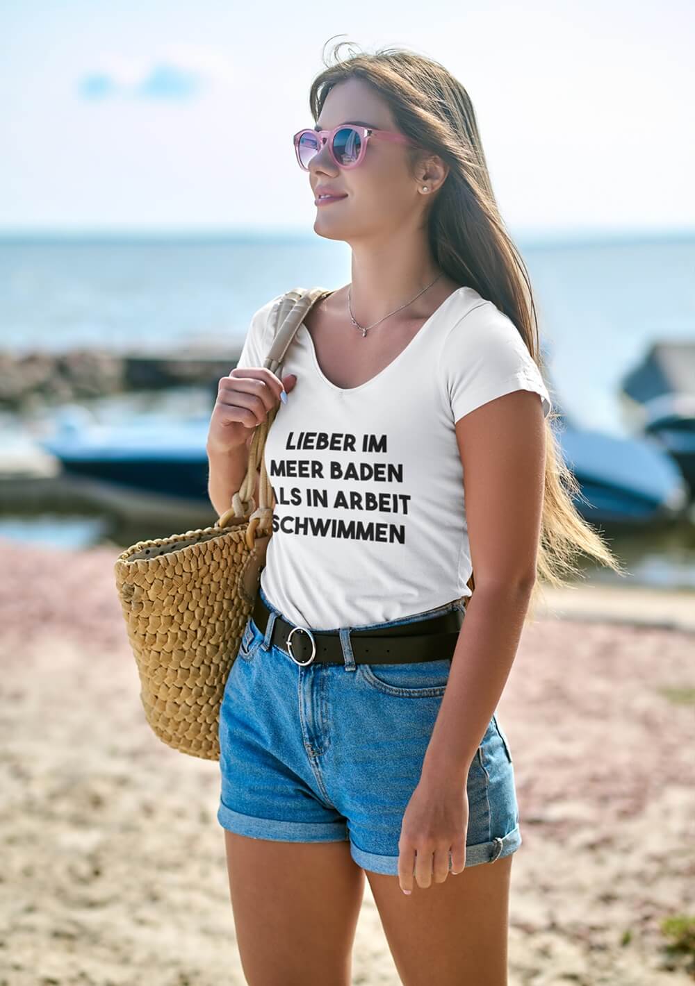 T-Shirt mit Aufdruck für Frauen