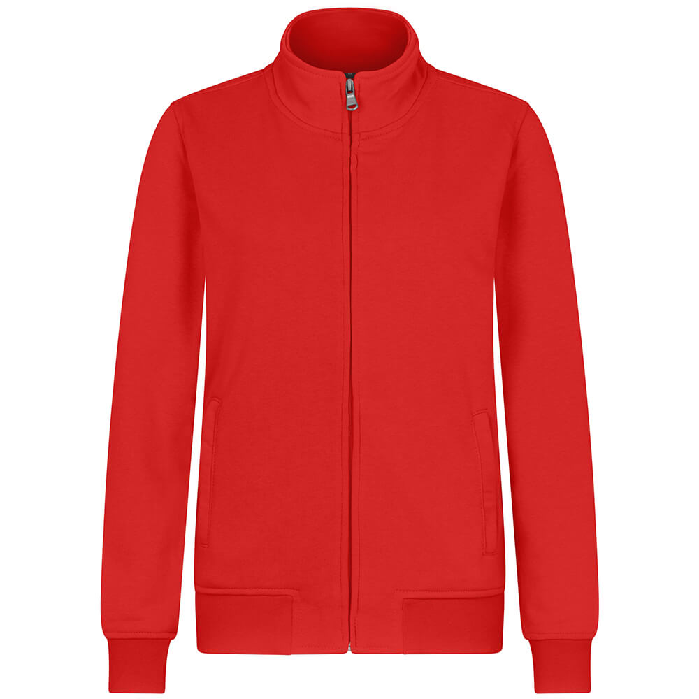 Frauen Premium Sweatjacke French Terry 70/30 Mischgewebe in Übergröße
