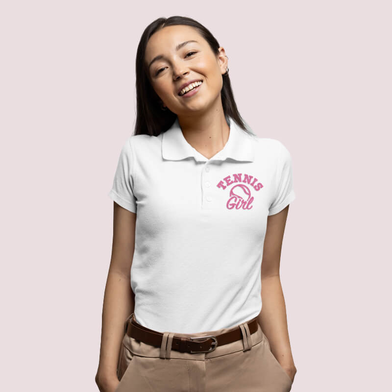 Poloshirt bedrucken mit Logos und Text