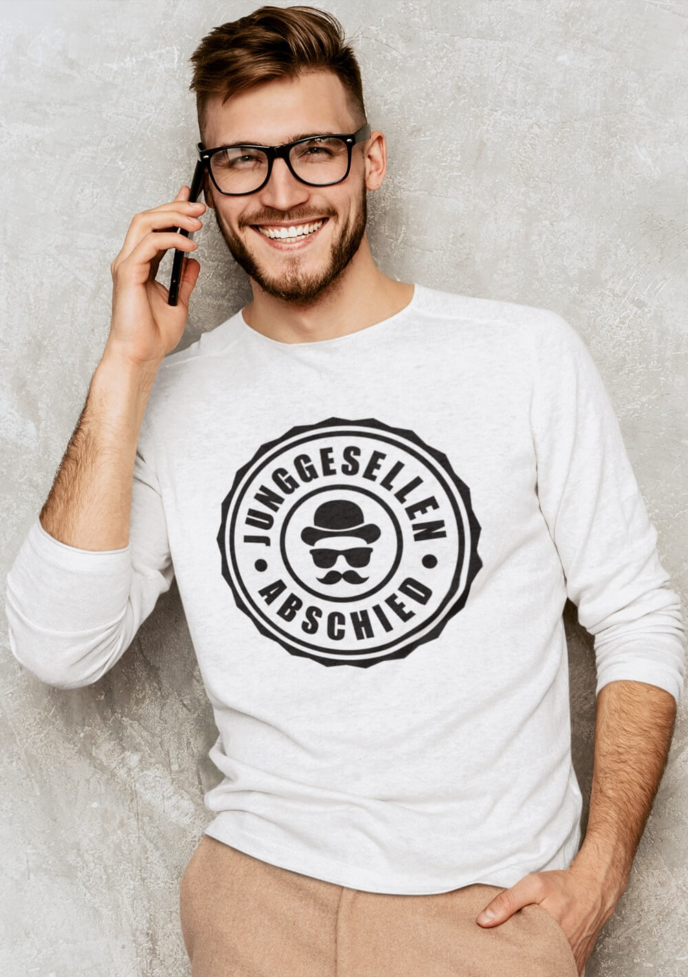 Männer Langarmshirts bedrucken