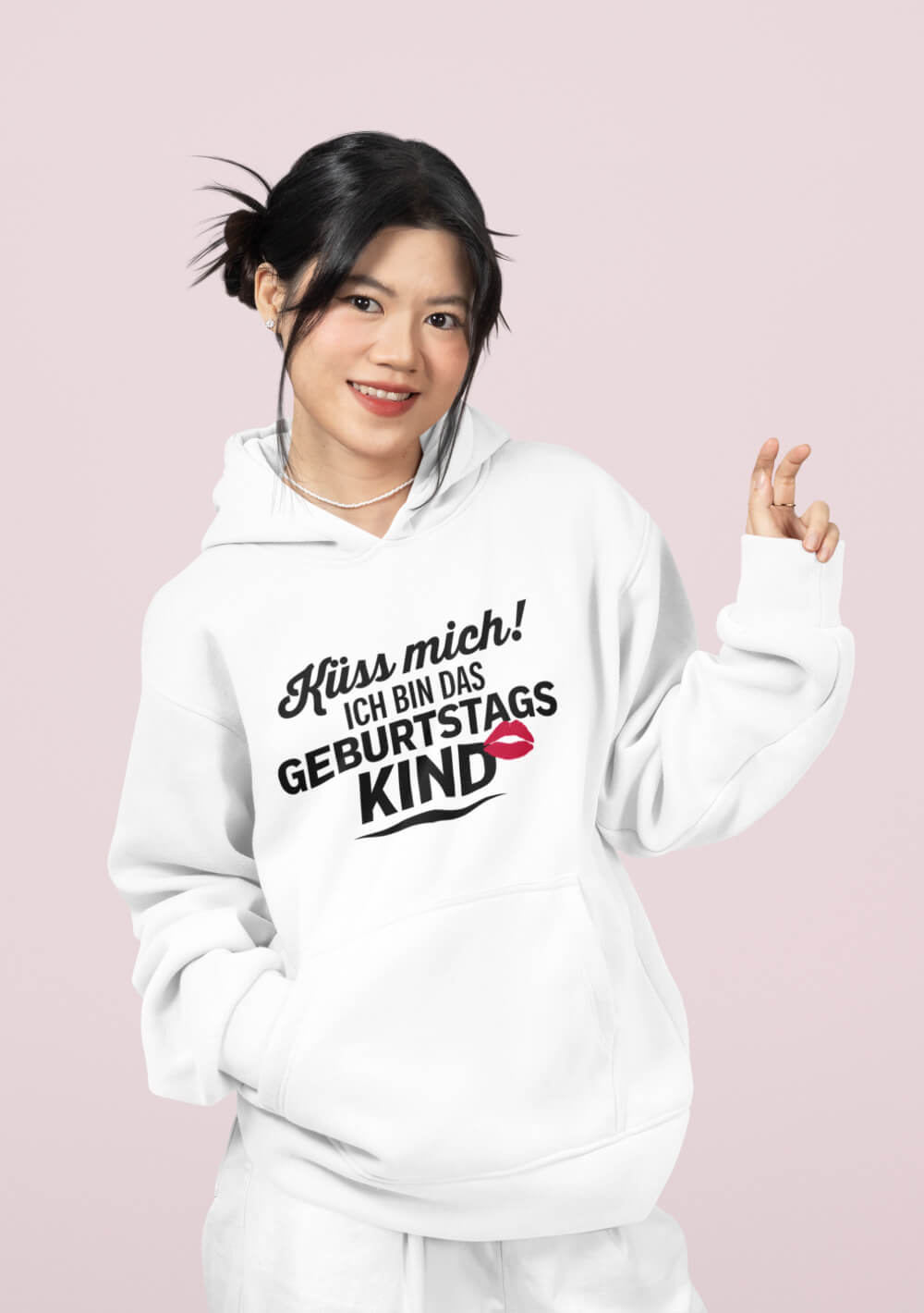 Hoodie mit Geburtstags-Spruch bedruckt