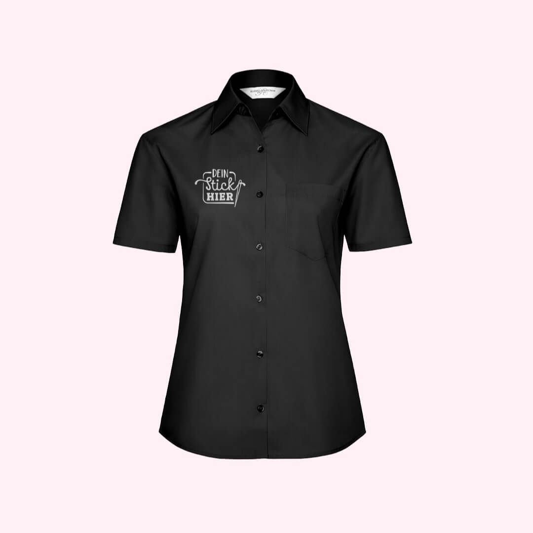 Kurzarm-Bluse mit eigenen Motiv