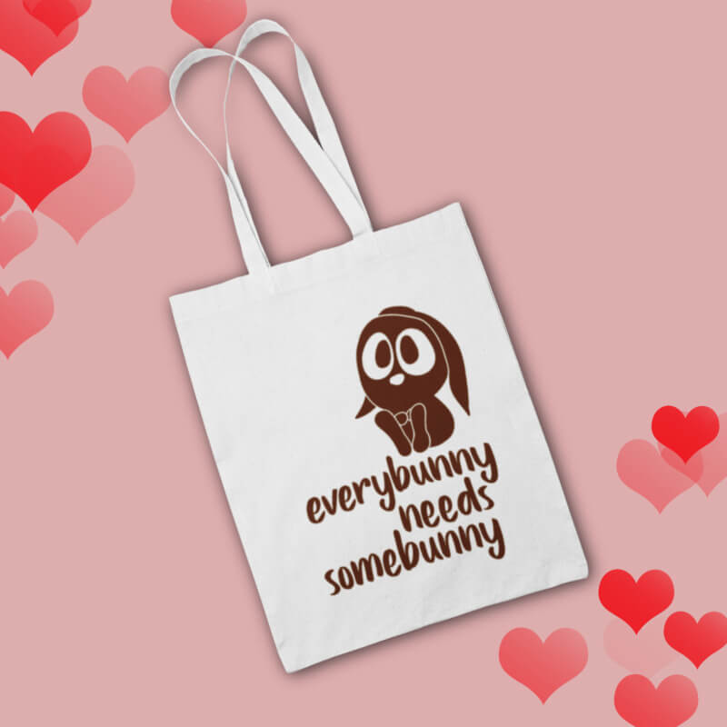 Baumwolltasche mit Eulen-Motiv und Spruch – Stofftaschen gestalten und bedrucken