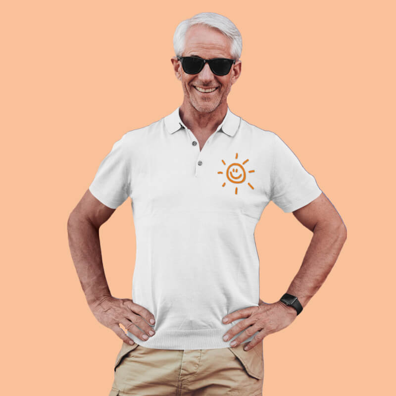 Polo Shirt mit Aufdruck