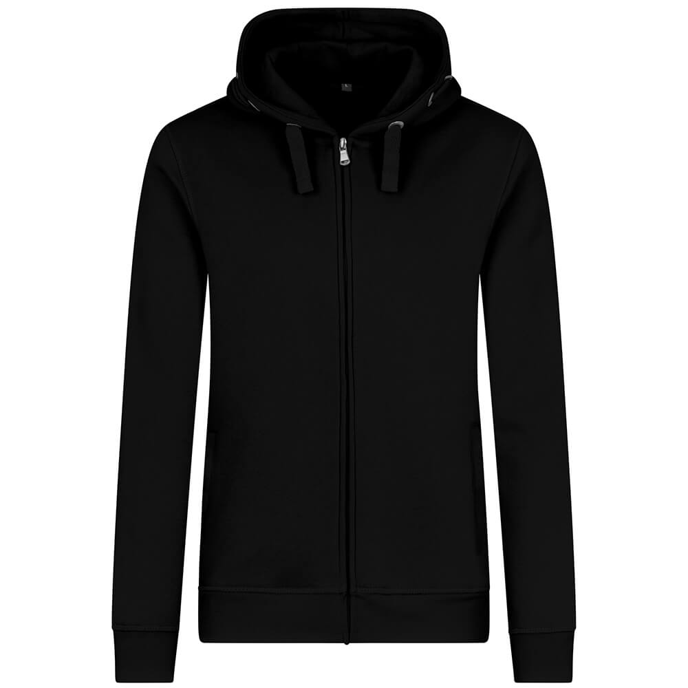 Männer Premium Kapuzen-Sweatjacke 70/30 Mischgewebe in Übergröße