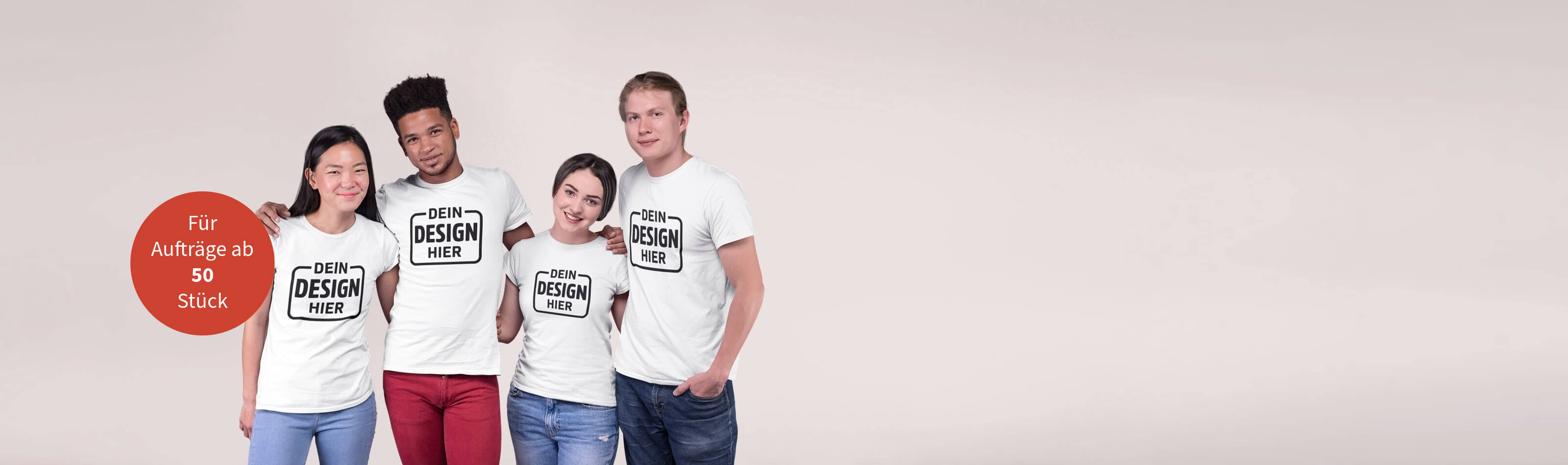 T-Shirts bedrucken Großbestellung