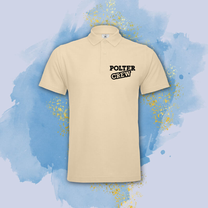 Poloshirt mit rundem Logo-Aufdruck – Poloshirts für den JGA bedrucken