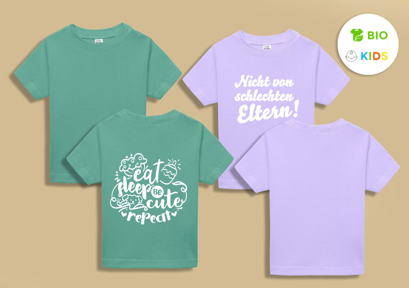 Bio T-Shirts für Babys selbst gestalten