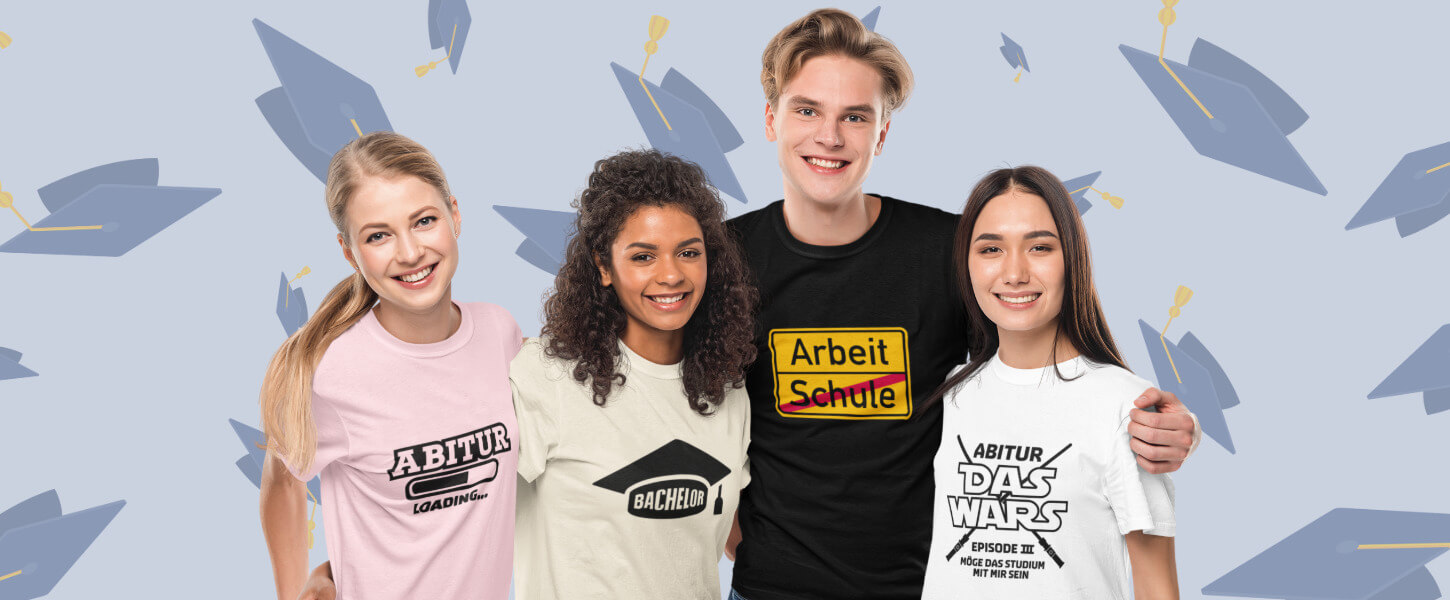Bedruckte Abschluss T-Shirts