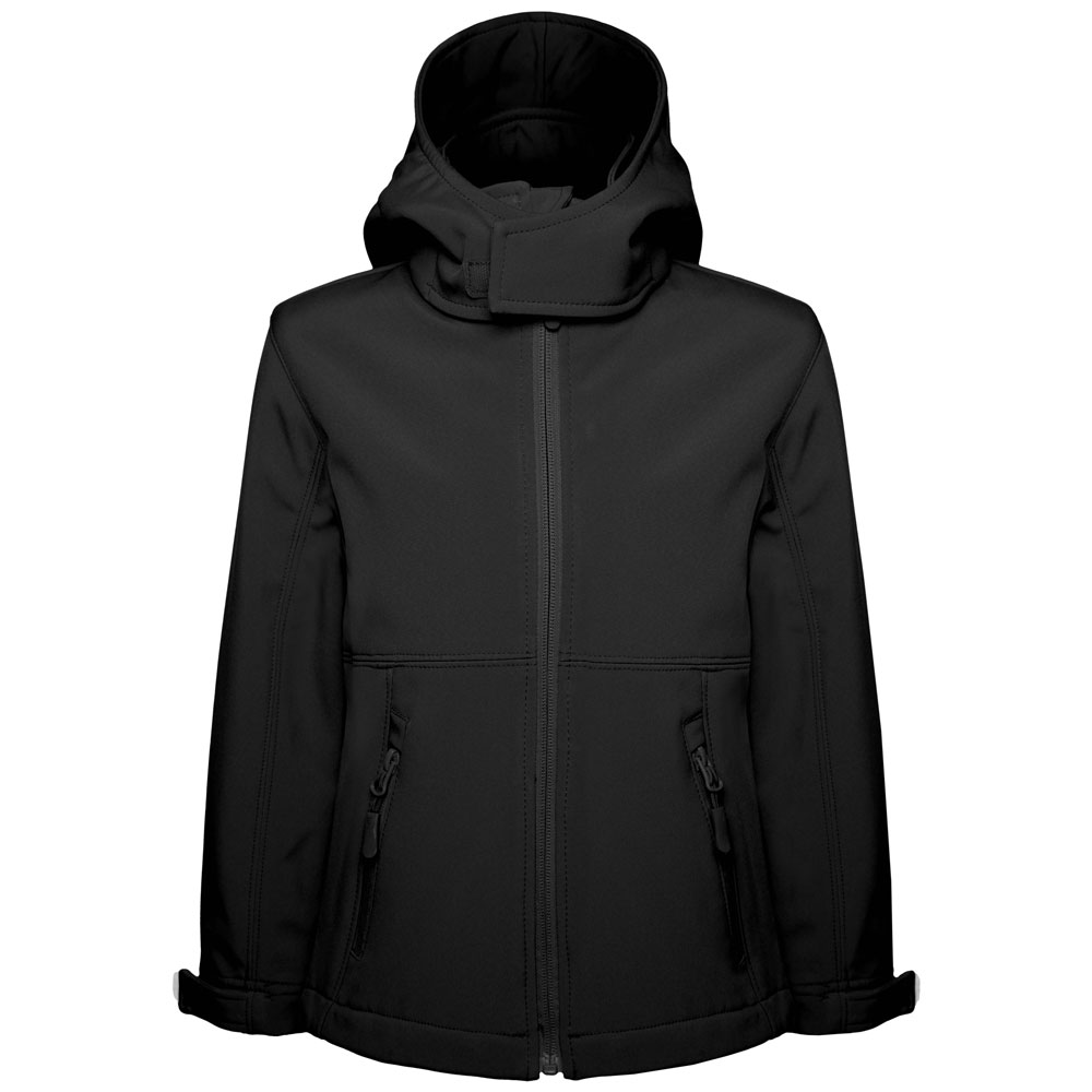 Kinder Kapuzen-Softshell Jacke