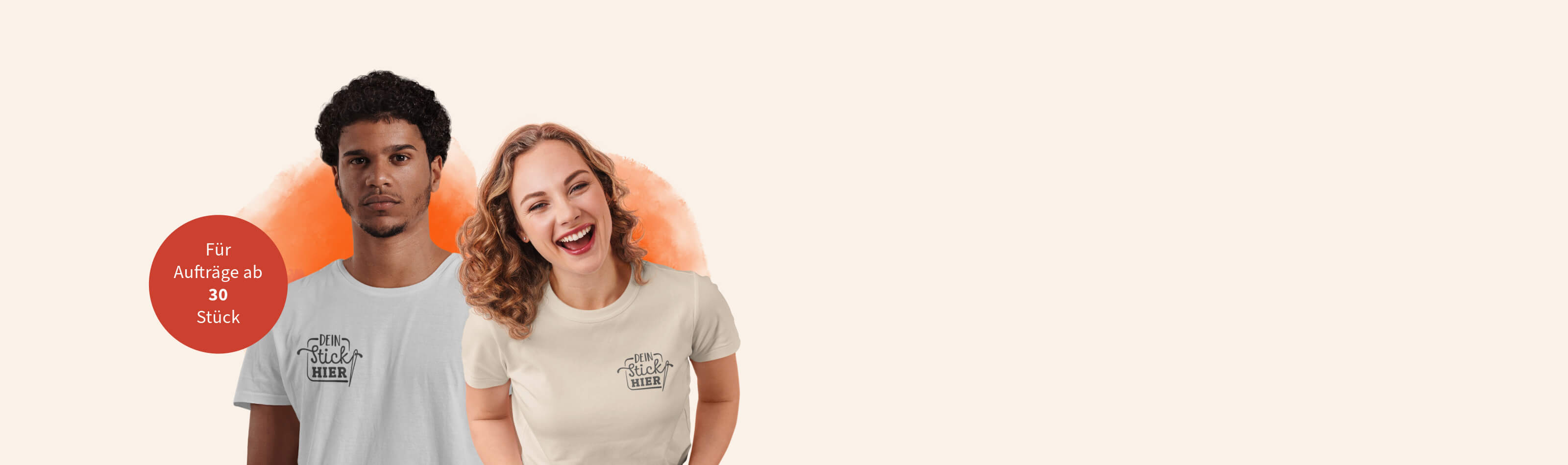 T-Shirts mit hochwertiger Bestickung