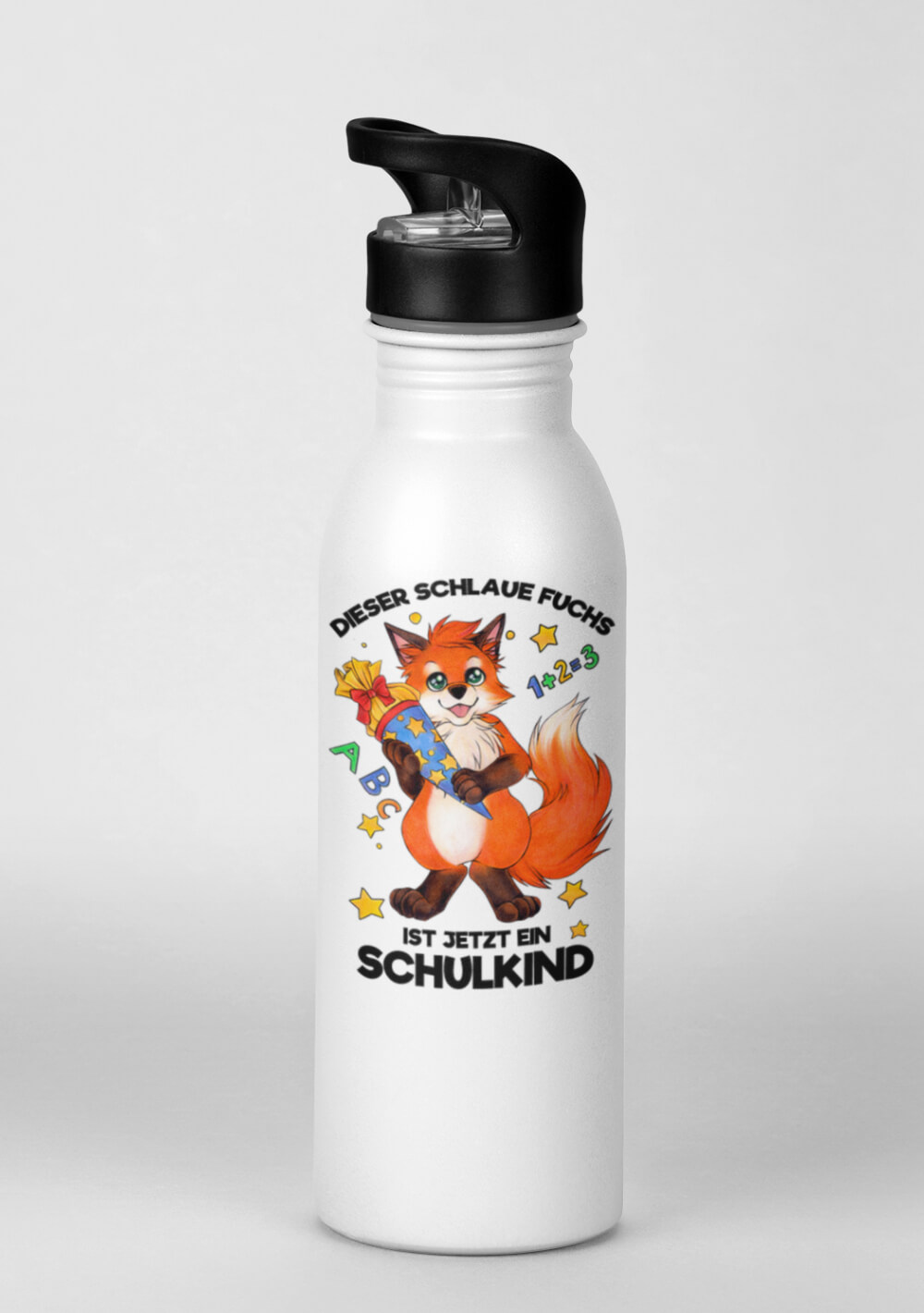 Trinkflasche mit Schulkind Motiv