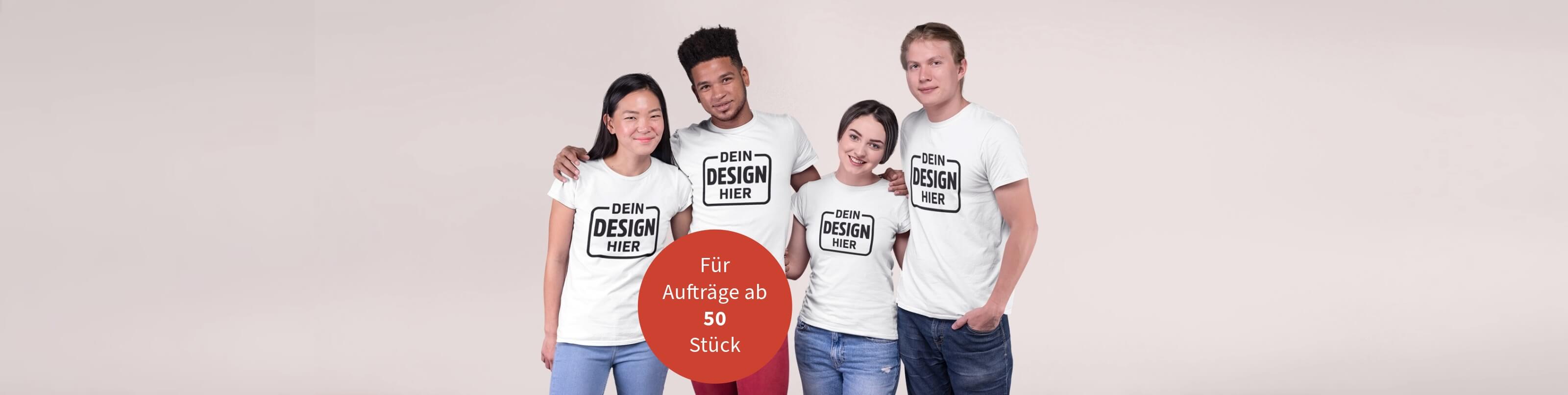 T-Shirts bedrucken Großbestellung