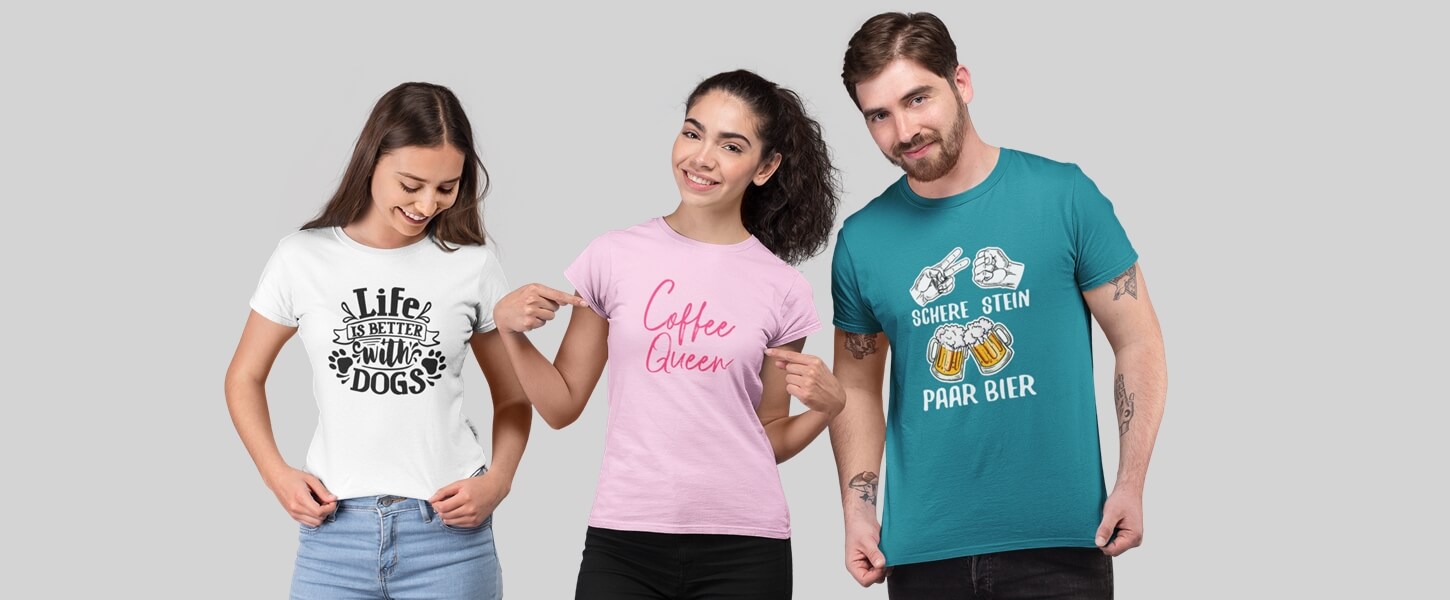 T-Shirts bedrucken mit Sprüchen