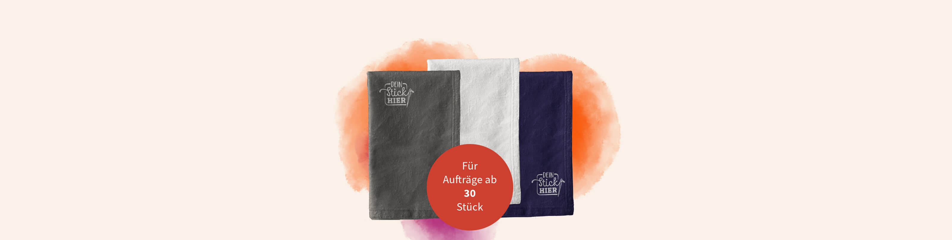 Handtücher bestickt mit Name oder Logo