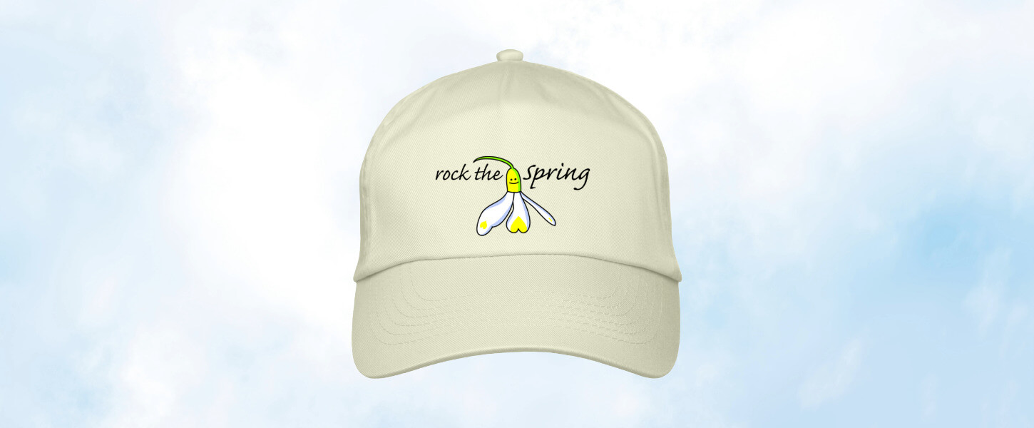 Caps mit Frühlingsmotiven online gestalten