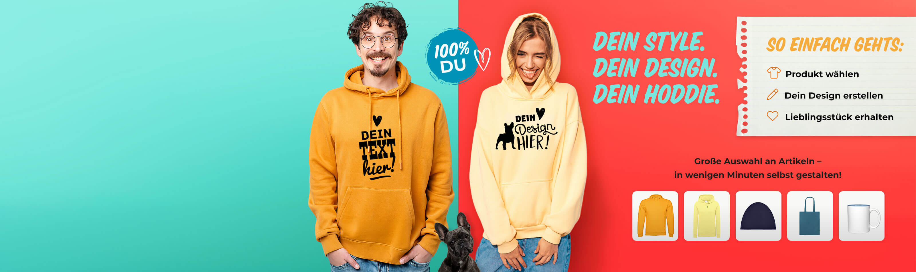 Hoodies online selbst gestalten im Shirtlabor Konfigurator