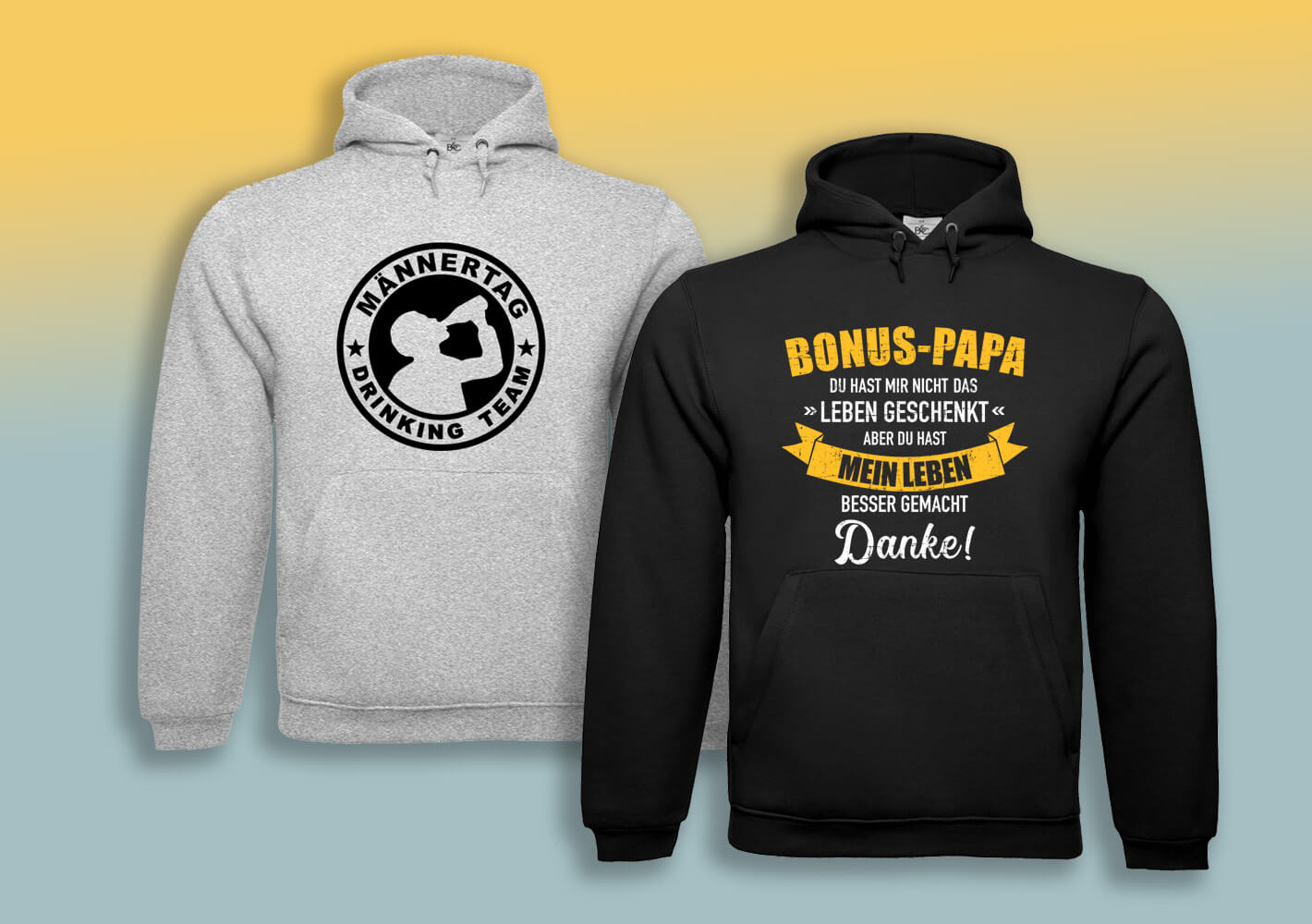 Hoodies für den Männertag bedrucken