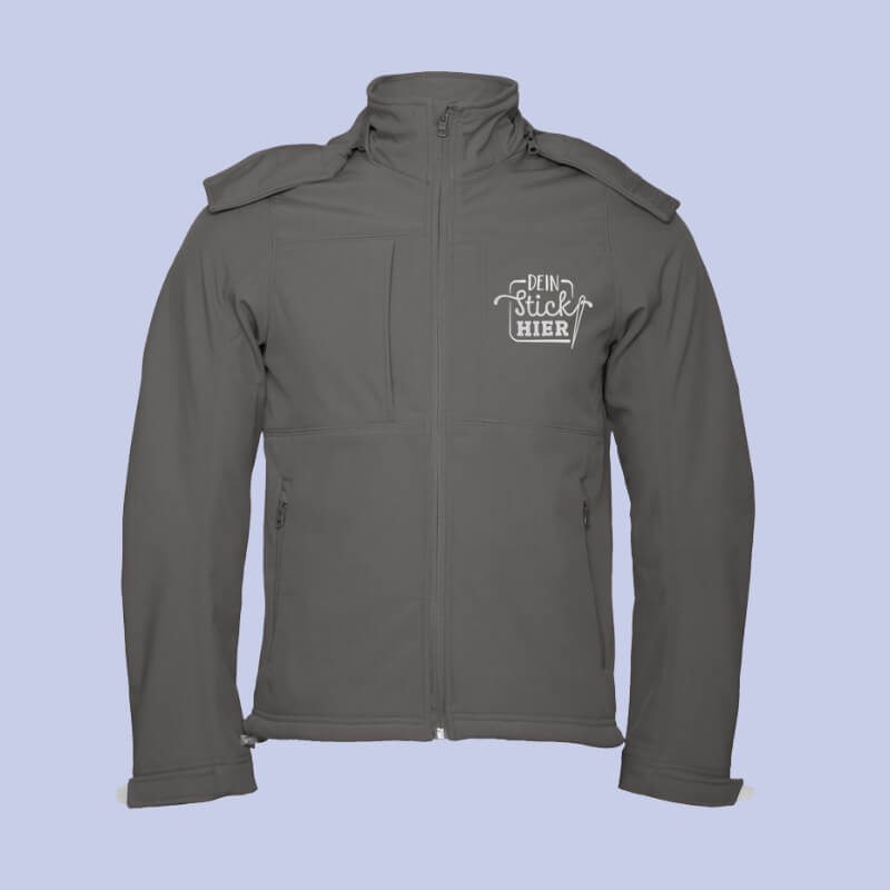 Softshell Jacke mit Bestickung