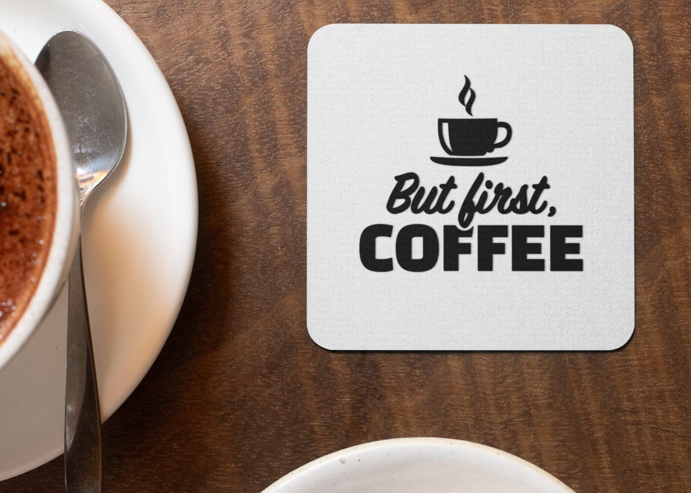Untersetzer bedruckt mit Kaffee Motiv