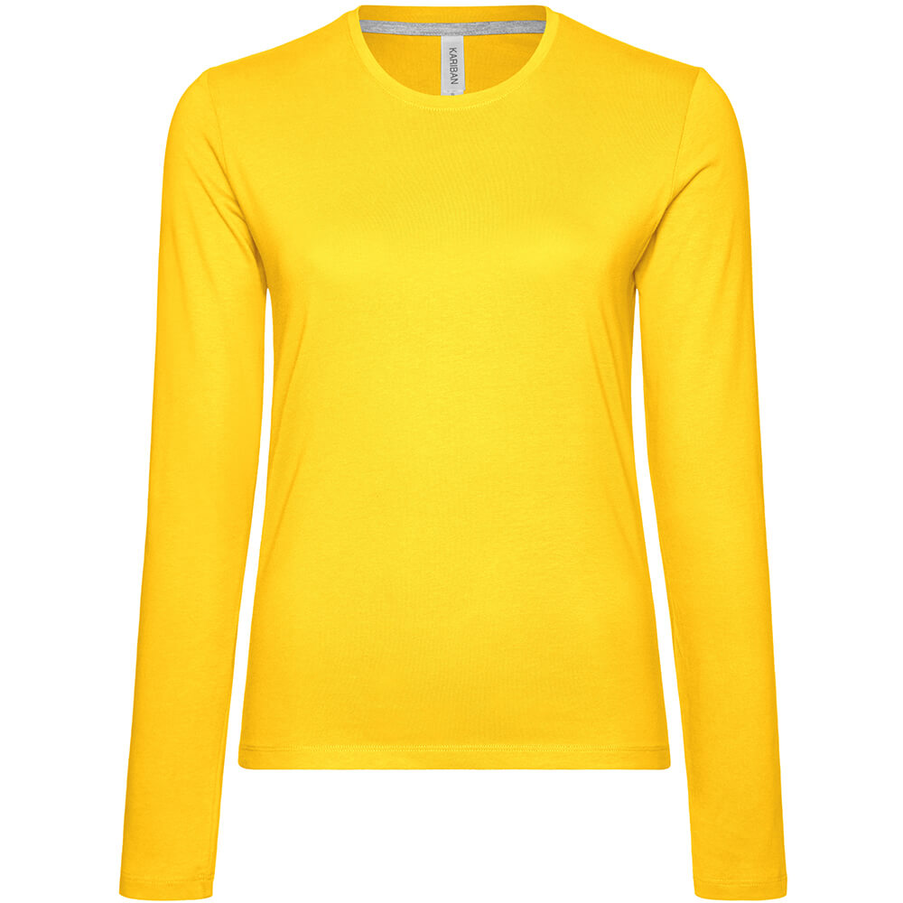 Frauen Rundhals Langarmshirt