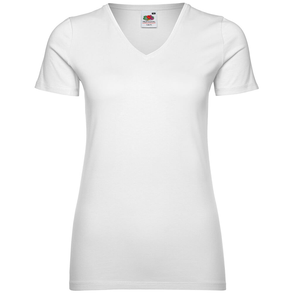 Frauen V-Ausschnitt T-Shirt Valueweight