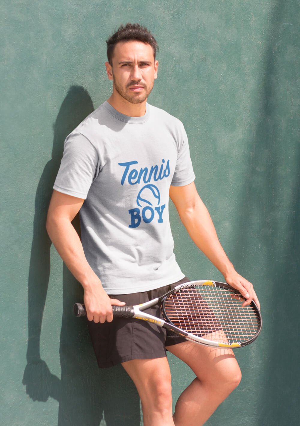 T-Shirt bedruckt mit Tennis Motiv