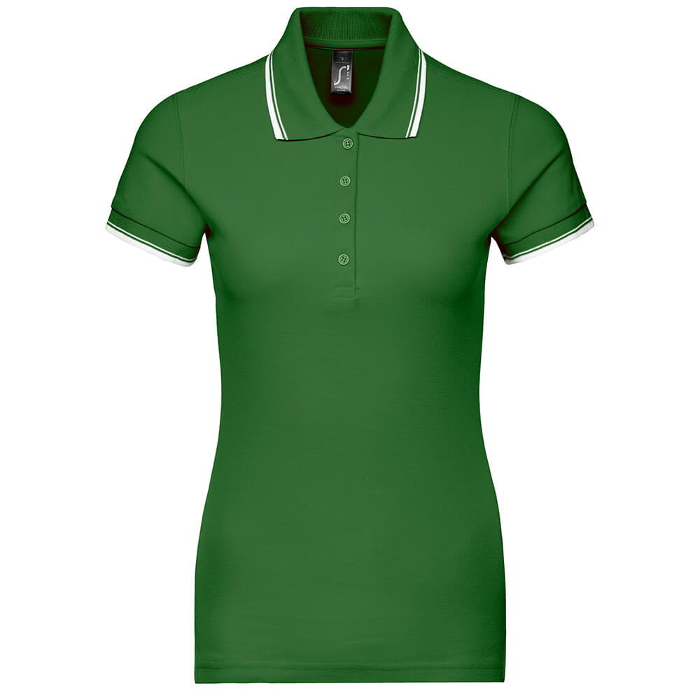 Frauen Kontrast Poloshirt Practice