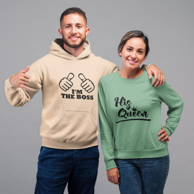 Mit Sprüchen bedruckte Hoodies