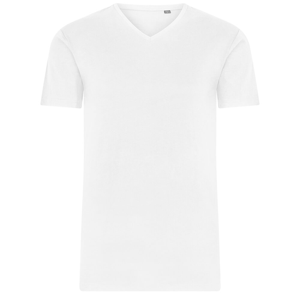 Männer Bio V-Ausschnitt T-Shirt Pure Organic