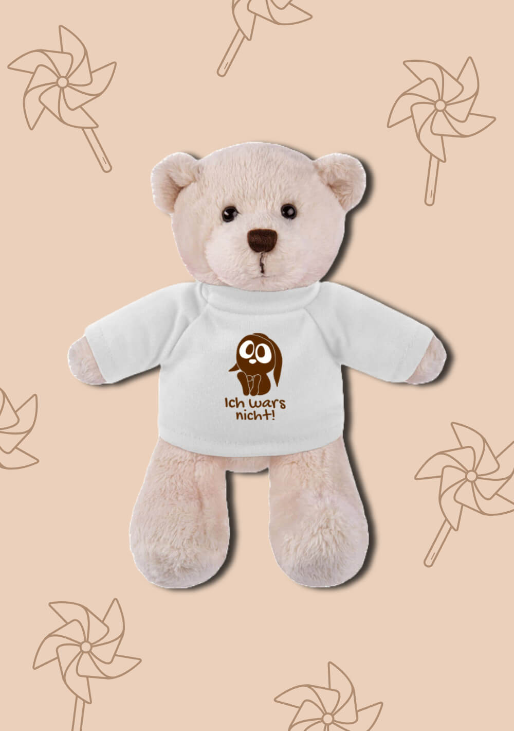 Teddybär mit selbst gestaltetem Aufdruck