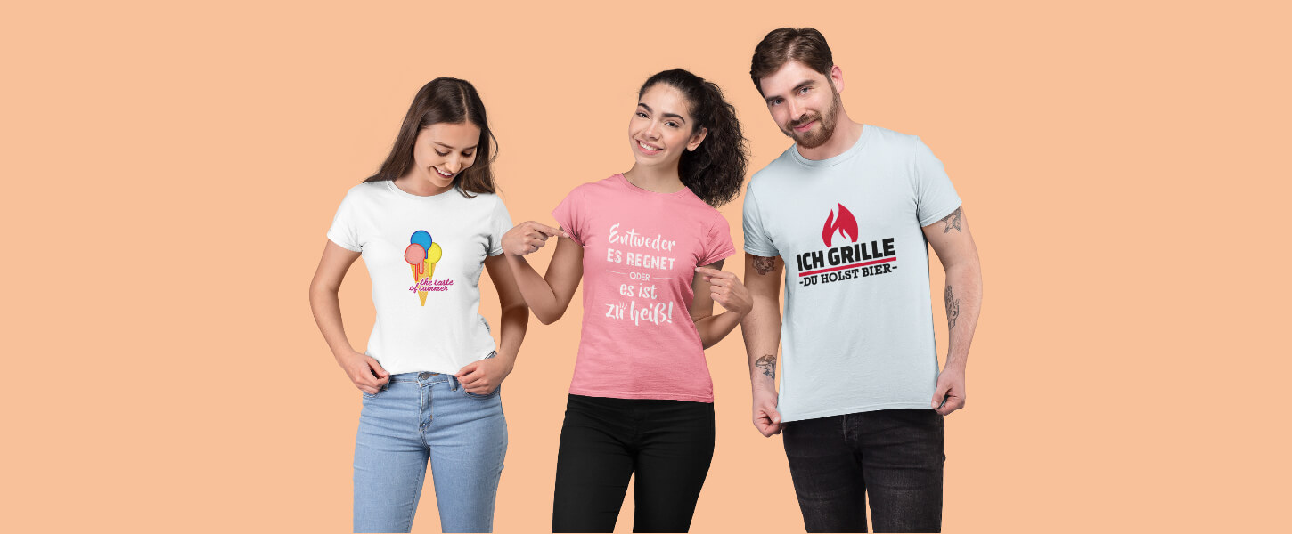 T-Shirts bedrucken mit Sprüchen