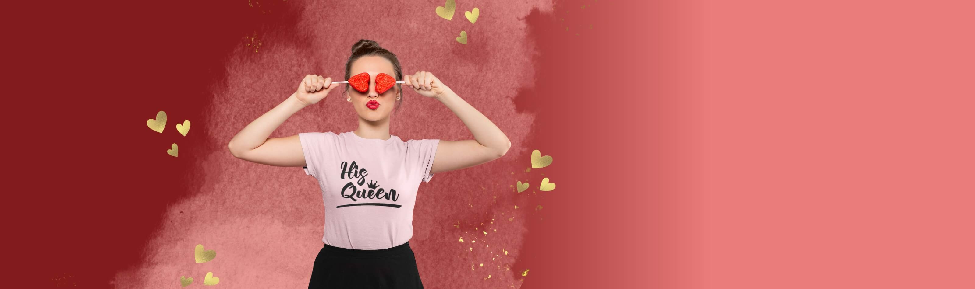 Individuelle T-Shirts gestalten zum Valentinstag