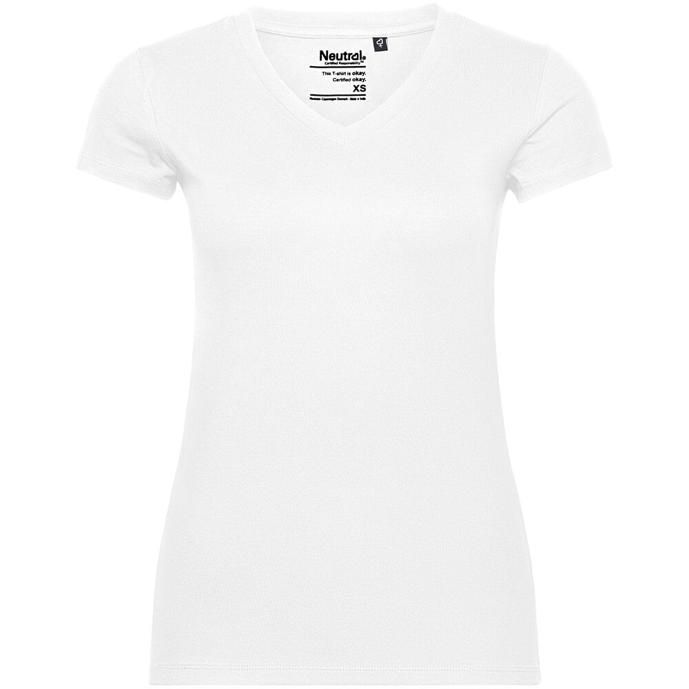 Frauen Bio-T-Shirt mit V-Ausschnitt