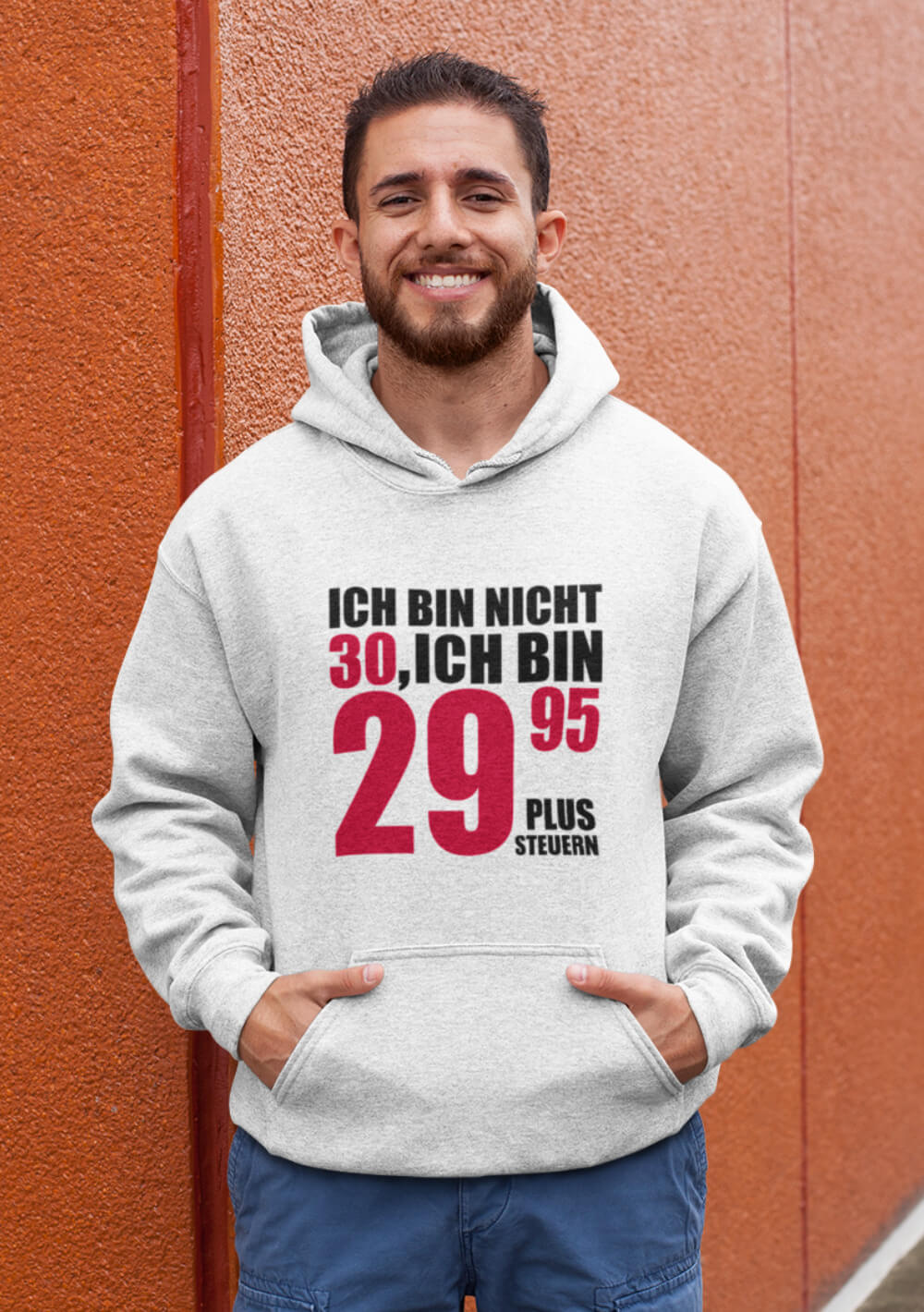 Geschenk zum 30. Geburtstag: Bedruckter Hoodie