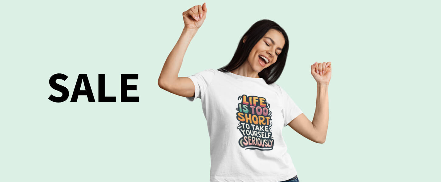 T-Shirts & weitere Produkte zum Bedrucken im SALE