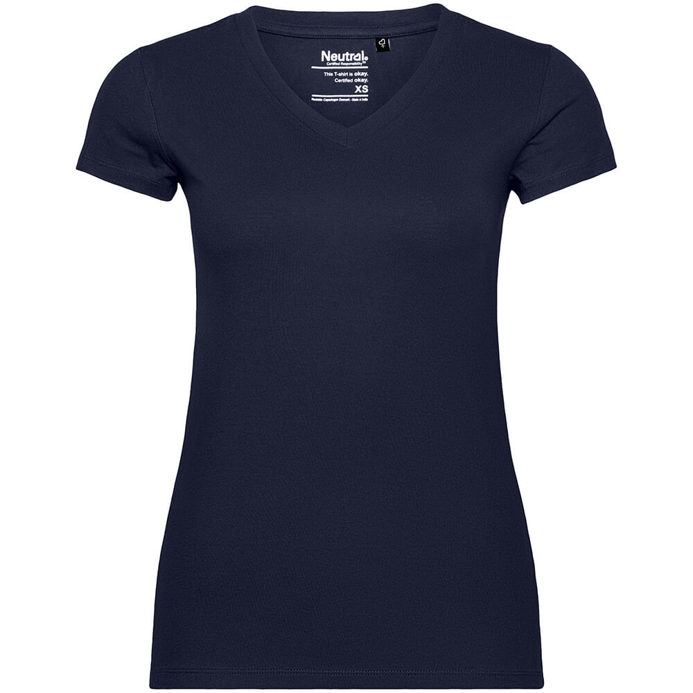 Frauen Bio-T-Shirt mit V-Ausschnitt
