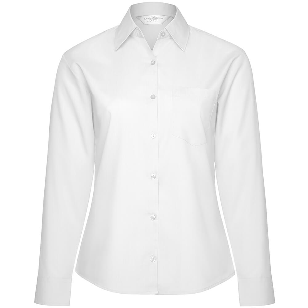 Frauen Langarm Popeline-Bluse