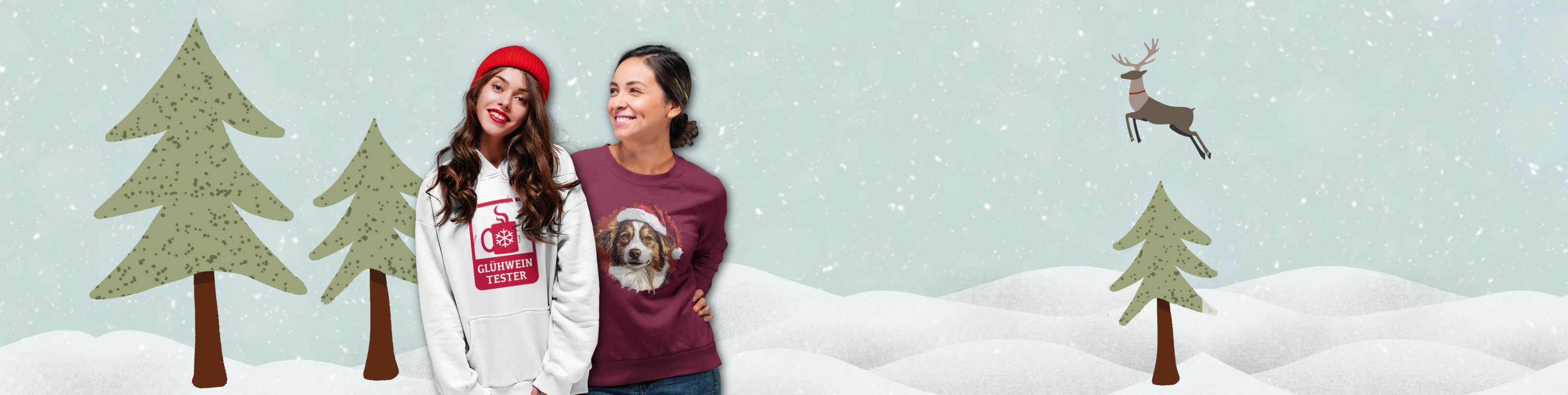 T-Shirts, Pullis und weitere Kleidung gestalten und bedrucken