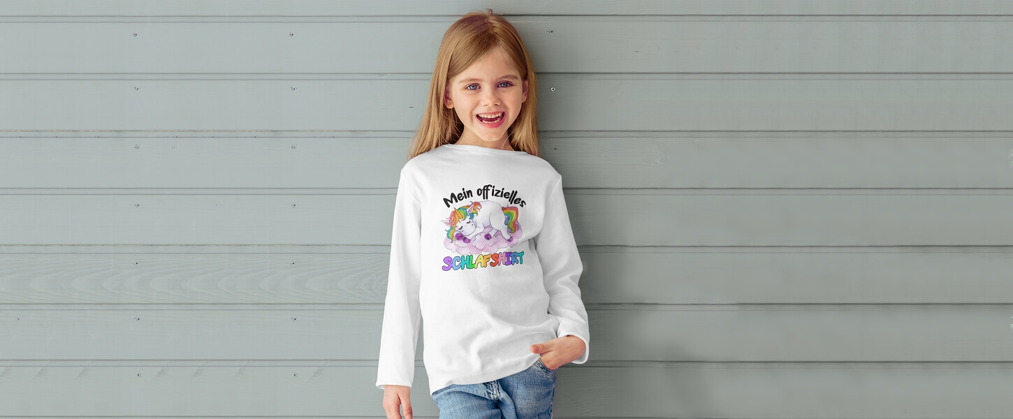 Kinder Langarmshirt selbst gestaltet