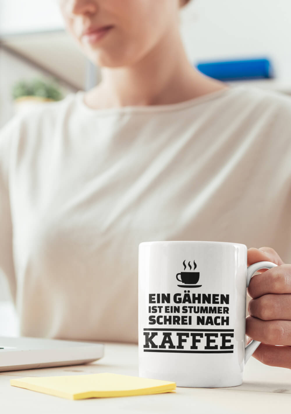 Lustige Tasse fürs Büro bedrucken