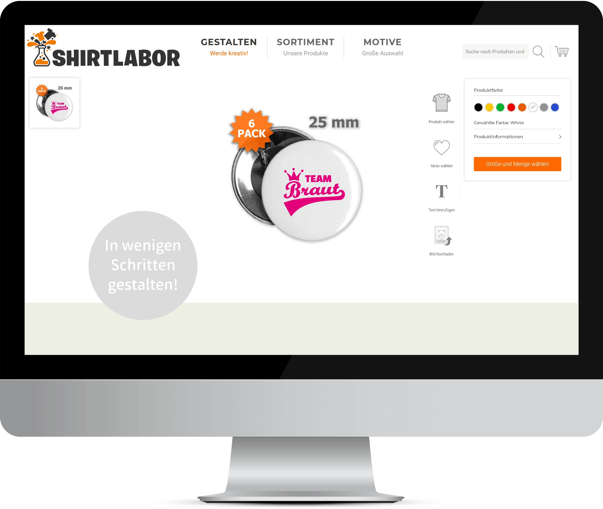 Jetzt Buttons gestalten Wie kann man Buttons selbst gestalten - Wähle Deine Buttons zum Bedrucken