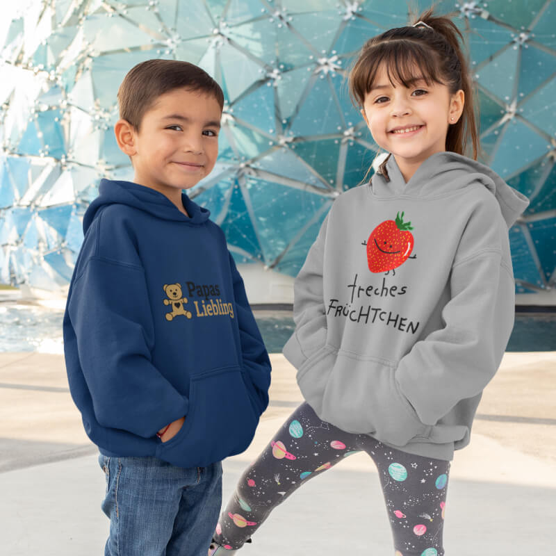 Hoodies für Kinder mit Motiven bedruckt